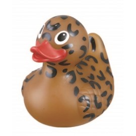 Rubber Safari Cheetah DuckÂ© Toy with Logo