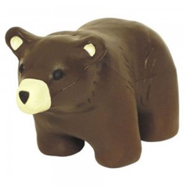 Brown Bear Squeezies Stress Reliever with Logo
