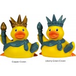 Rubber Lady Liberty Duck© Toy with Logo
