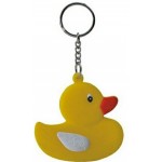 2D Rubber Duck Key Chain Logo Branded