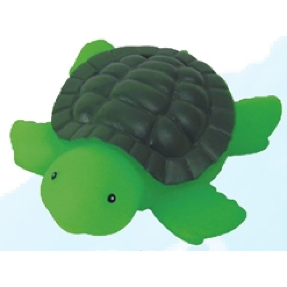 Rubber Turtle Toy with Logo