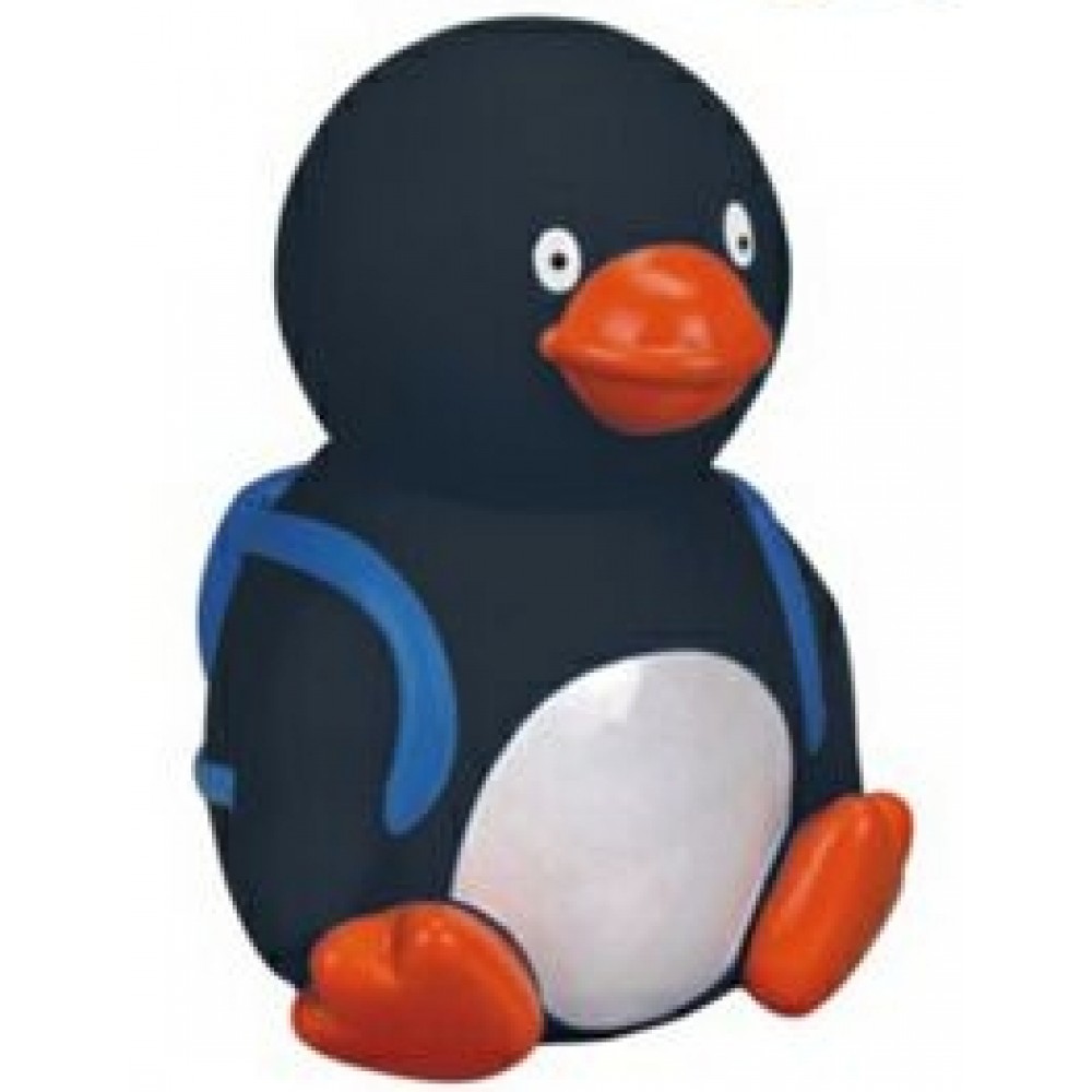 Custom Rubber Back to School Penguin