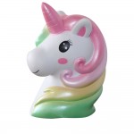 Slow Rising Scented Squishy Unicorn Head-Rainbow with Logo