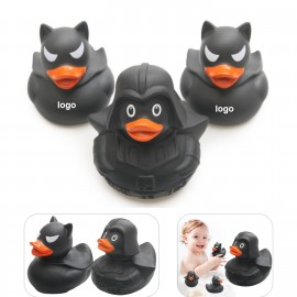 Black Rubber Duck with Logo