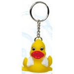 Custom Imprinted Mini Rubber Fitness Duck Key ChainÂ©