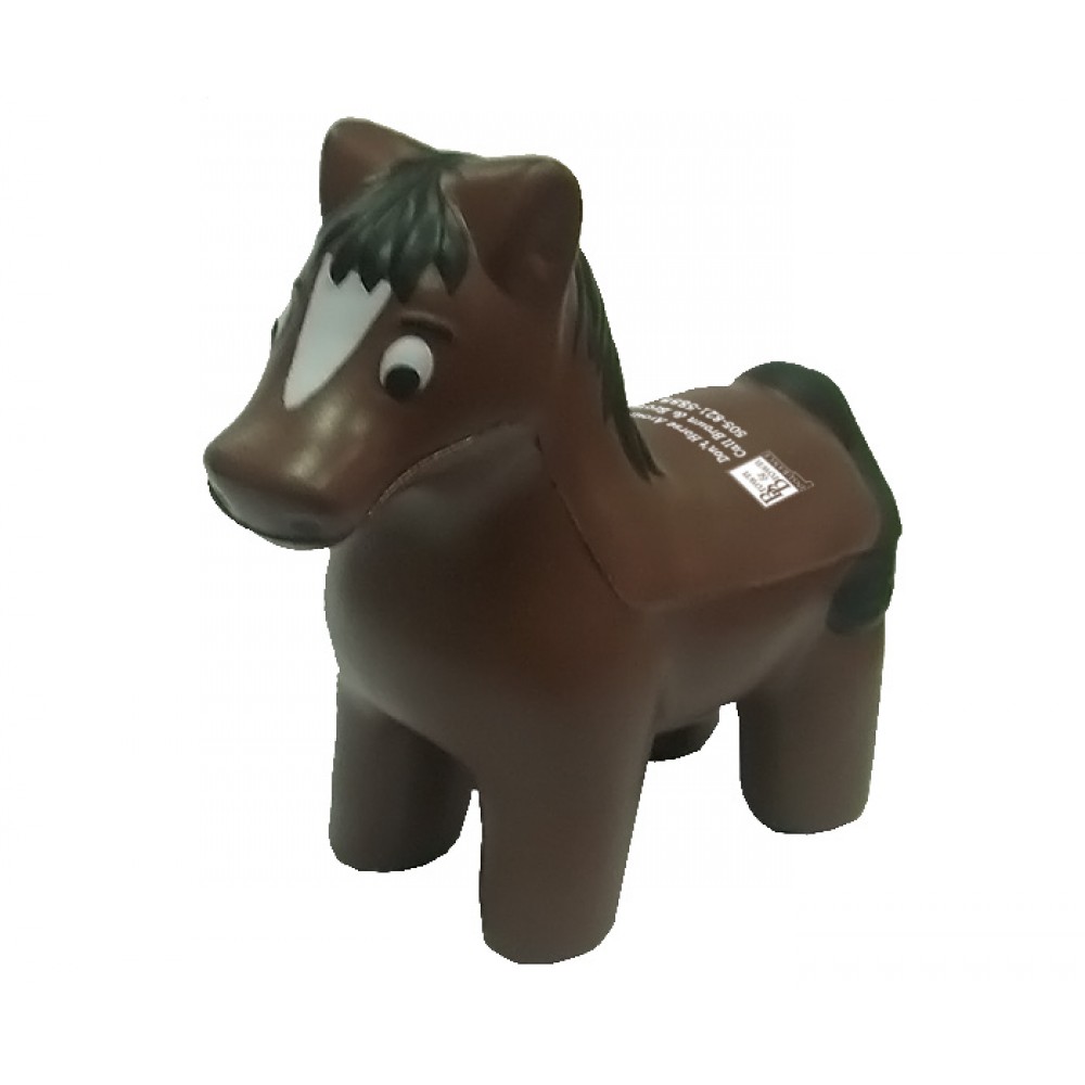 Logo Branded Brown Horse/ Pony Stress Reliever