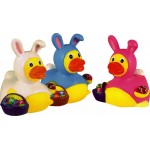 Rubber Easter Bunny DuckÂ© Toy with Logo