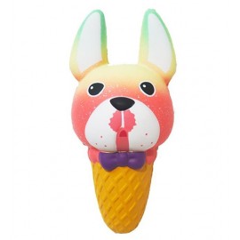 Promotional Slow Rising Scented Frenchie Ice Cream-Rainbow Squishy