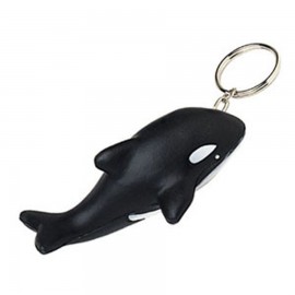 Custom Orca Whale Squeezies Stress Reliever Keyring  Custom Orca Whale Squeezies Stress Reliever Keyring