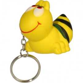 Custom Bee Stress Reliever Key Chain  Custom Bee Stress Reliever Key Chain