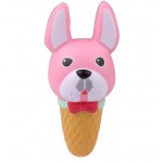 Slow Rising Scented Pink Frenchie Ice Cream Squishy with Logo