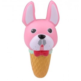 Slow Rising Scented Pink Frenchie Ice Cream Squishy with Logo  Slow Rising Scented Pink Frenchie Ice Cream Squishy with Logo