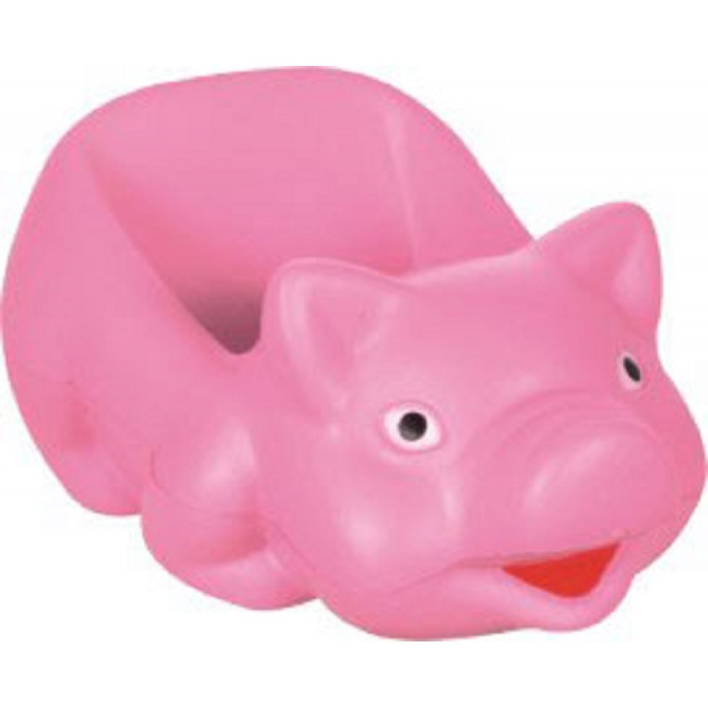 Pig Accessory Holder Stress Reliever with Logo