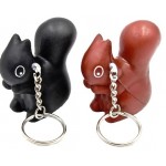 Squirrel Key Chain Stress Reliever Squeeze Toy with Logo