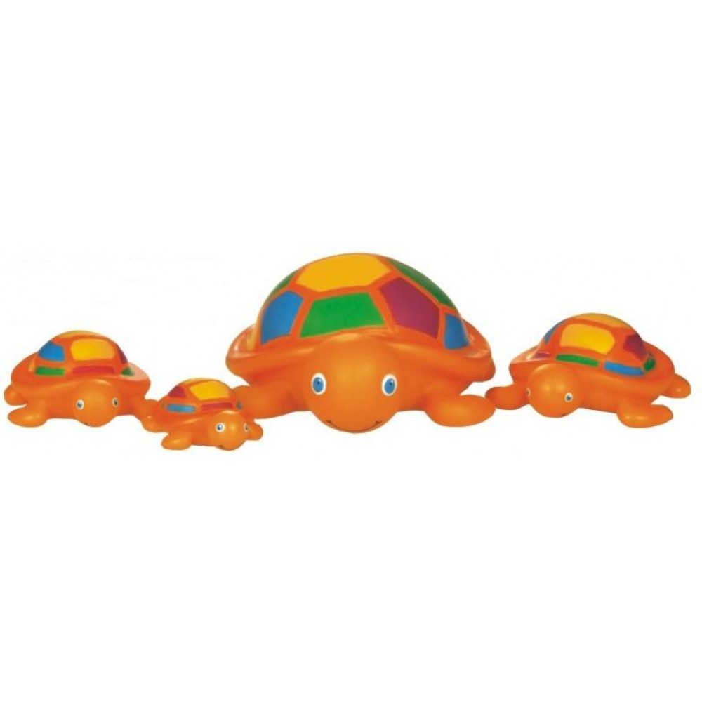 Rubber Colorful Turtle Family with Logo
