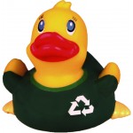 Personalized Rubber Go Green DuckÂ© Toy