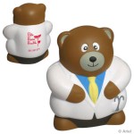 Logo Branded Physician Bear Stress Reliever
