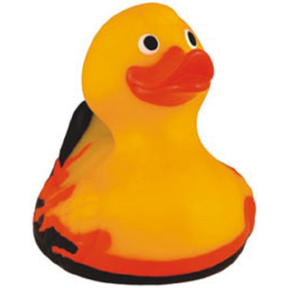 Personalized Rubber Flame DuckÂ© Toy