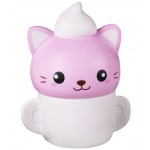 Slow Rising Scented Cartoon Cup Cat Squishy with Logo