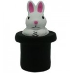 Customized Rabbit In A Hat Stress Reliever