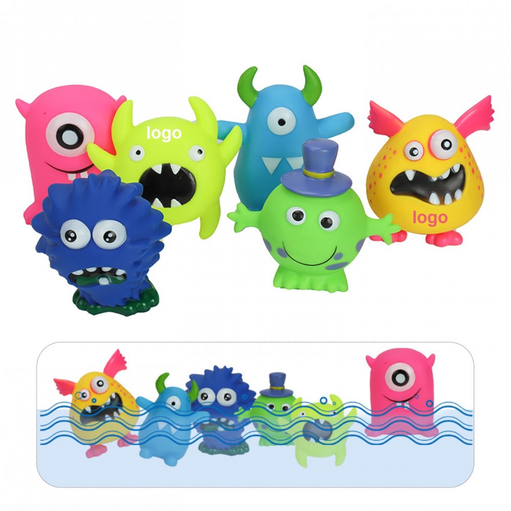 Rubber Monster Toy with Logo