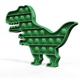 Dinosaur Shaped Silicone Push Pop Bubble Toy with Logo