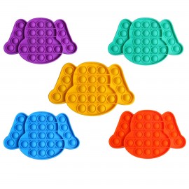 Logo Branded Dog Shaped Silicone Push Pop Bubble Toy  Logo Branded Dog Shaped Silicone Push Pop Bubble Toy