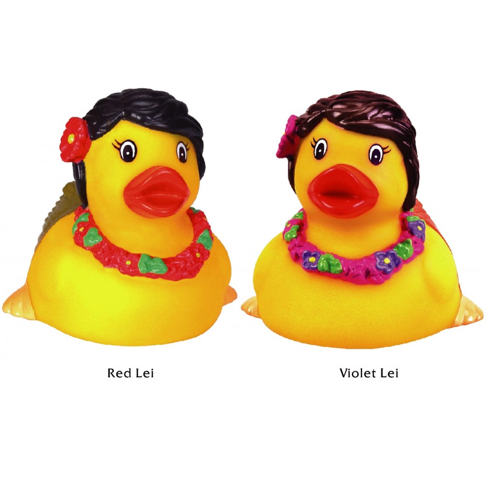 Personalized Rubber Hawaii Hula DuckÂ© Toy
