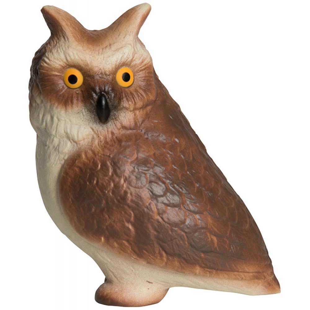 Horned Owl Squeezies Stress Reliever with Logo