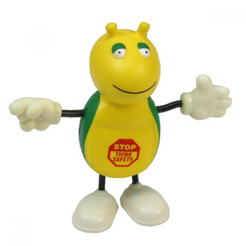 Cute Bug Stress Reliever Figurine with Logo