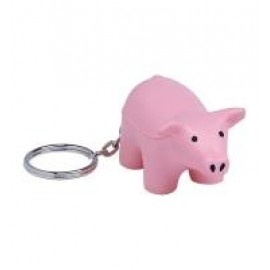 Custom Pig Keyring Stress Reliever  Custom Pig Keyring Stress Reliever