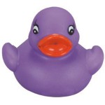 Promotional Mini Rubber Purple Duck Toy