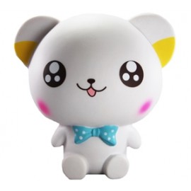 Logo Branded Slow Rising Scented Big White Head Cartoon Bear Squishy