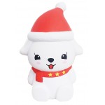 CutieLine Slow Rising Scented White Christmas Dog Squishy with Logo