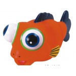 Rubber Big Eyes Fish Toy with Logo
