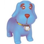 "Blue" The Rubber Hound Dog with Logo