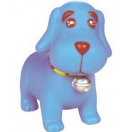 "Blue" The Rubber Hound Dog with Logo