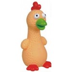 Rubber Cutie Big Eyed Little Chick Dog Toy with Logo