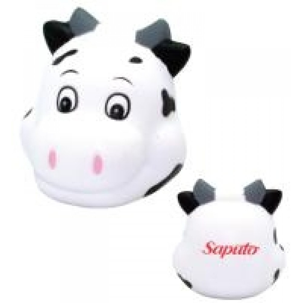 Smiley Cow Head Stress Reliever with Logo Smiley Cow Head Stress Reliever with Logo