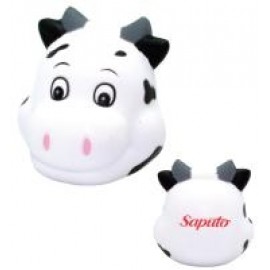 Smiley Cow Head Stress Reliever with Logo  Smiley Cow Head Stress Reliever with Logo