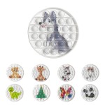 Customize Round Push Pop Bubble Fidget Toy Logo Branded