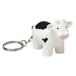 Personalized Cow Keyring Squeezies Stress Reliever