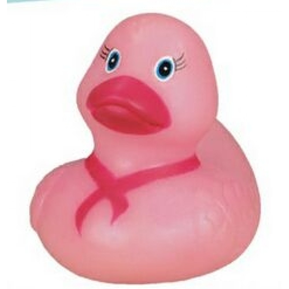 Custom Rubber Pretty Pink Bow Duck (Small)Â©