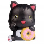 Slow Rising Scented Squishy Cat With Donut with Logo