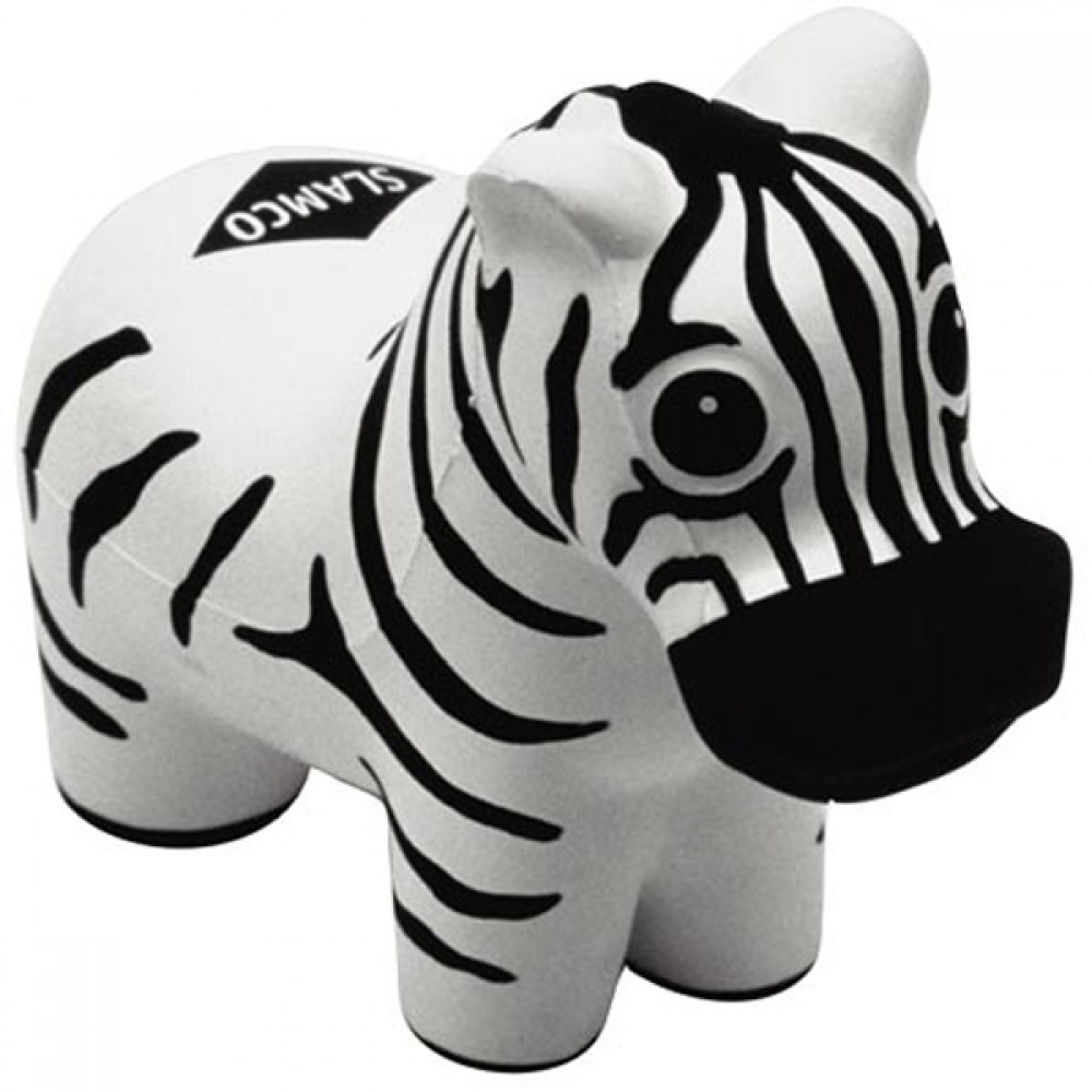 Zebra Stress Reliever with Logo Zebra Stress Reliever with Logo