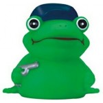 Personalized Rubber Police Frog Toy