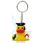 Mini Rubber Graduation Duck Key ChainÂ© Custom Imprinted