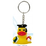 Mini Rubber Graduation Duck Key Chain© Custom Imprinted
