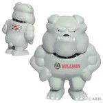 Bulldog Mascot Stress Reliever with Logo