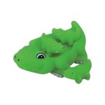 4 Pieces Rubber Alligator Family Toys with Logo